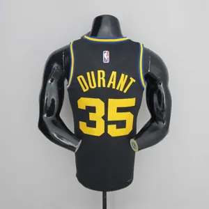 2022 Season Durant #35 Warriors City Edition Black NBA Jersey 2