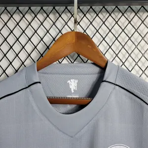 07-08 Manchester United gray goalkeeper Long Sleeve 1