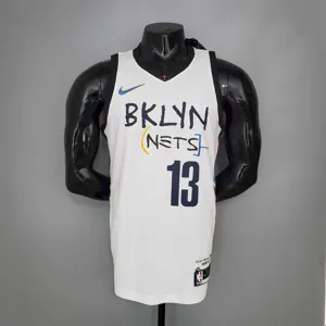 HARDEN#13 Brooklyn Nets graffiti white
