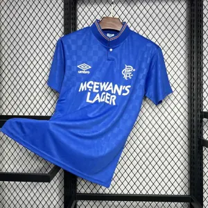 87-90 Rangers Home Retro Kit Vintage Shirt Sport AAAAJersey Yupoo 6