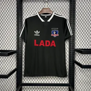 1991 Colo Colo Away Retro Kit Vintage black Shirt Football AAAAJersey Supply Yupoo 1