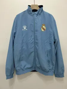 97-98 Real Madrid Retro Trench Coat Reversible Windbreaker Double-Sides Jacket 3