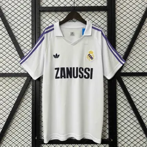 84-85 Real Madrid Home Retro Kit Vintage Shirt AAAAJersey Supplier Yupoo