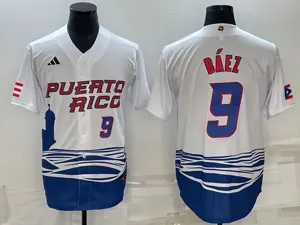 White Puerto Rico 2023 World Cup Baseball Jerseys 24