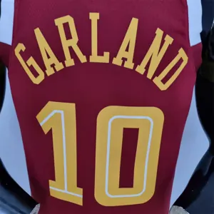 2022 Cleveland Cavaliers GARLAND#10 Urban Edition Red NBA Jersey 3