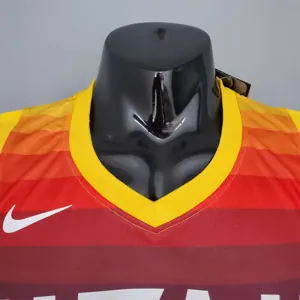 2021 MITHCHLL#45 Jazz City Edition Jersey Black Red 4