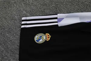 22-23 Real Madrid training suit short sleeve kit white and blue colorblock 13