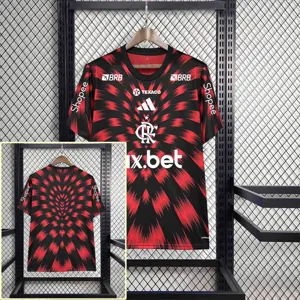 25-26 All Sponsor Flamengo Training Kit Soccer AAAAJersey Yupoo S-2XL-1