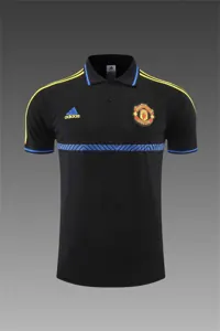 Manchester United Polo black and yellow-three sides 12