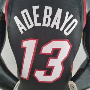 75th Anniversary Miami Heat ADEBAYO#13 black NBA Jersey 7