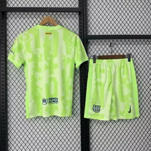 24-25 Barcelona Third Travis Scott Edition Kid Kits Youth Apparels Soccer Jersey 1
