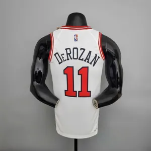 75th Anniversary DeRozan #11 Bulls White 1