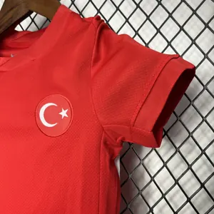 2024 Turkey Away Kid Kits UEFA Euro Youth Apparels Football AAAAJersey Supplier 2