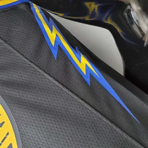2022 75th Anniversary Golden State Warriors Curry #30 Mexico Edition Black NBA Jersey 3