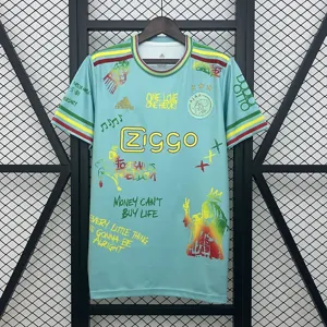 25-26 Ajax x Bob Marley AOP Green Special Edition Kit Football T-Shirt AAAAJersey Wholesale Yup