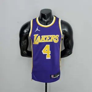 75th Anniversary Rondo #4 Los Angeles Lakers Jordan Purple NBA Jersey