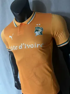 2023 Ivory Coast Pure Orange Kit With Collar Player Version Shirts Football AAAAJersey Yupoo 2