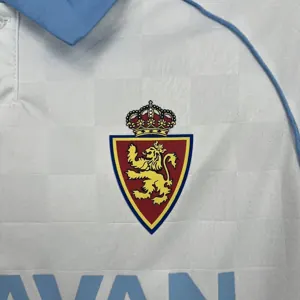 25-26 Real Zaragoza Home Kit Football Uniforms Sport AAAAJersey Dropshipping Yupoo 1
