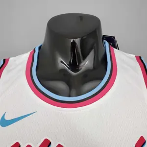OLADIPO#4 Miami Heat V-neck White 3