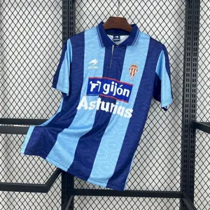 02-03 Sporting de Gijón Third Away Retro Kit Vintage Shirt AAAAJersey Supply Yupoo