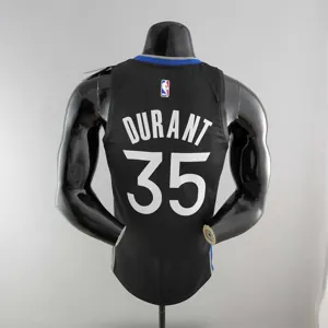 2020 DURANT #35 Warriors City Edition Black &amp; Grey NBA Jersey 3