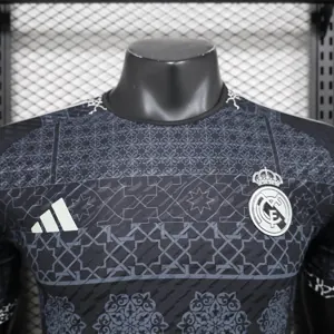 24-25 Real Madrid Special Edition Black Mandala Player Version Shirt Sport AAAAJersey Yupoo 2