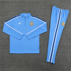 2023 Argentina Long Sleeve Kits Blue Zipper Training Suits Jersey Supplier Yupoo 2