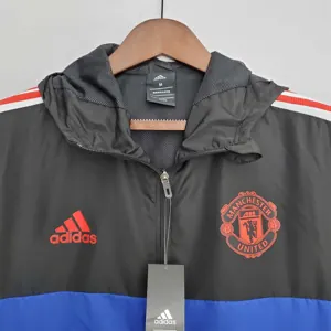 22-23 Manchester United blackblue windbreaker 4