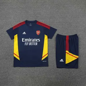 22-23 Arsenal Training Suit Short Sleeve Kit Royal Blue 6