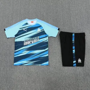 25-26 Marseille Fast Training Kits Blue Football Tracksuits 1