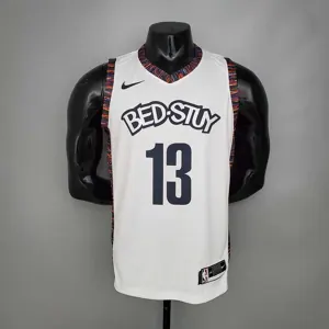 Harden #13 Brooklyn Nets City version white