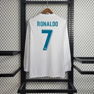 17-18 Real Madrid home long sleeve 5
