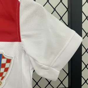 2024 Croatia Home Kid Kits UEFA Euro Youth Apparels Soccer Jerseys Yupoo 5