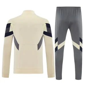 25-26 Real Madrid Yellow Football Tracksuits Long Jacket Suits 2