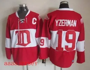 Red Wings retro ice hockey jersey M-3XL 底特律红翼队复古冰球服 1