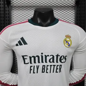 26-27 Real Madrid Mens Home Kit Player Version Football Long Sleeve Shirt AAAAJersey Supply Yupoo 10