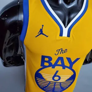 New YOUNG#6 Golden State Warriors yellow 4