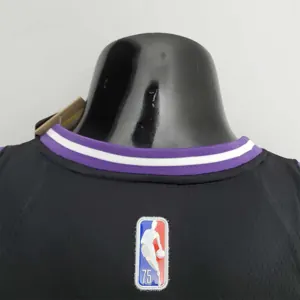 2022 Season Fox#5 Kings City Edition Black NBA Jersey 4