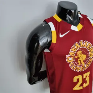 2022 Cleveland Cavaliers JAMES#23 Urban Edition Red NBA Jersey 2