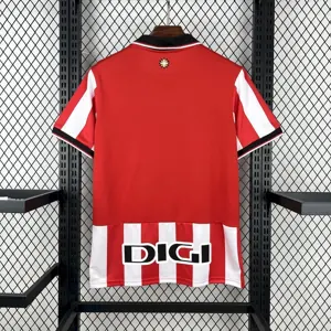 25-26 Athletic Bilbao Home T-Shirt Football Apparels Soccer AAAAJersey Yupoo 3