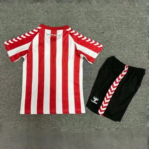 24-25 Sunderland Home Kid Kits Youth Apparels Sport AAAAJersey Yupoo 1