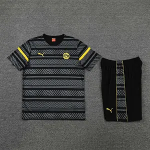 22-23 Dortmund Training Suit Short Sleeve Kit Grey 5