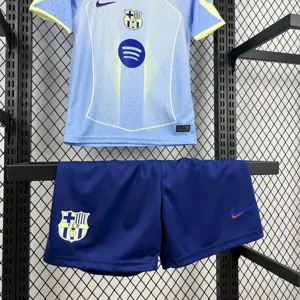 25-26 Barcelona Blue Special Edition Kid Kits Youth Apparels Soccer AAAAJersey Yupoo-1 6