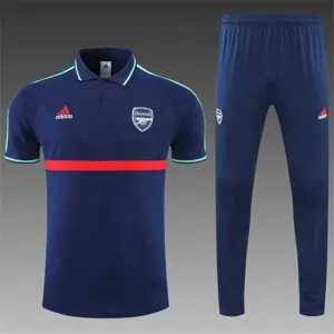 Polo Arsenal sapphire blue with red border 3