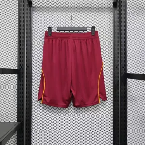 25-26 AS Roma home pants player version Shorts Football Uniform AAAAJerseys Dropshipping Yupoo 1