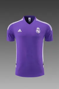 22-23 Real Madrid Training Suit Short Sleeve Kit Purple 18
