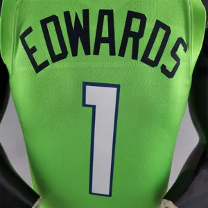 Minnesota Timberwolves EDWARDS#1 Air Jordan NBA Jersey Blue 6