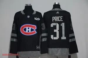 Montreal Canadiens 100 anniversary ice hockey jersey M-3XL 蒙特利尔加拿大人100周年纪念版冰球服 1