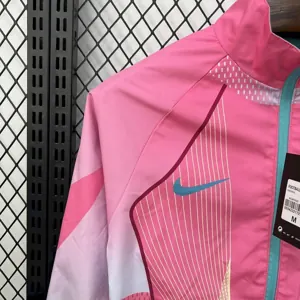 25-26 Barcelona Pink&Blue Windbreaker Double-Sided Jackets AAAAJersey Dropship Yupoo 11