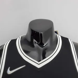 75th Anniversary Simmons #10 Nets Black NBA Jersey 2